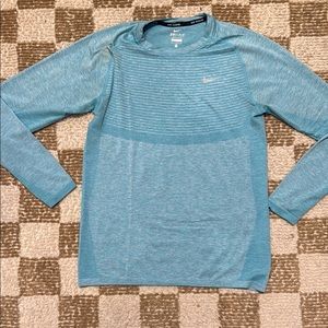 Nike Blue Long Sleeve Dri-FIT Shirt